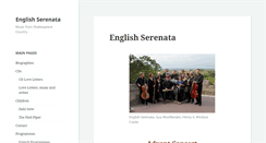 Desktop Screenshot of englishserenata.com